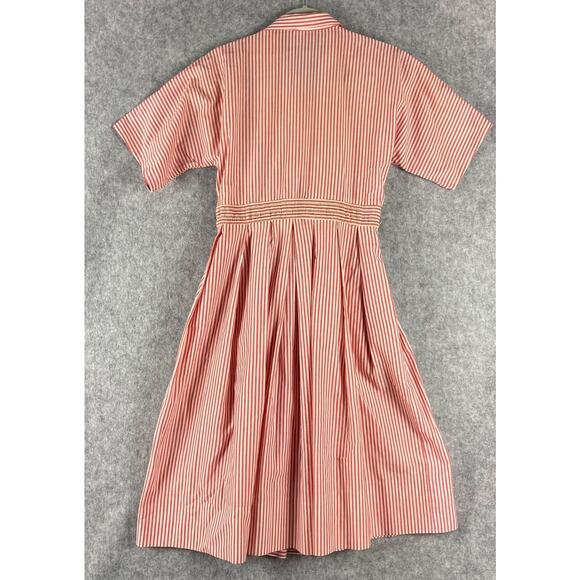 Vintage Ronnie Heller Designs For MJ Dress Womens 4 Red White Stripe Retro USA - Picture 10 of 15